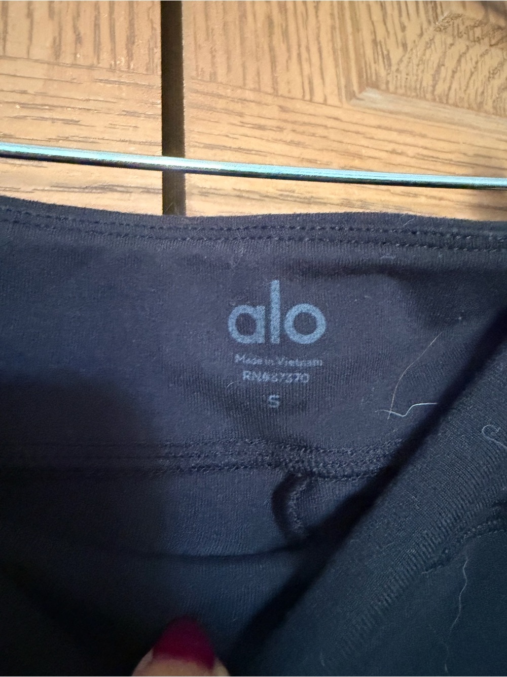 ALO Yoga Kids Navy Leggings with Logo Waistband